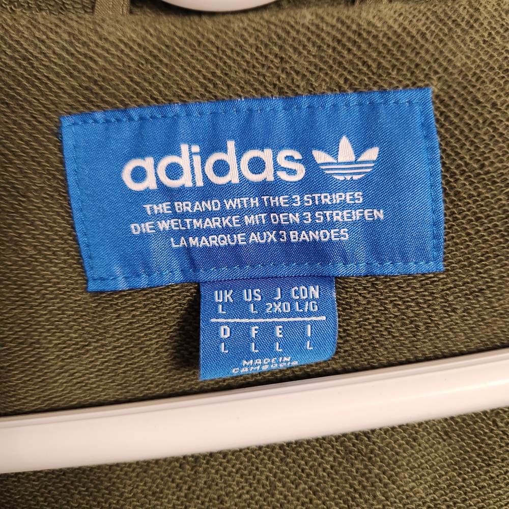 Adidas Men's Green Hooded Windbreaker, Pullover, Jacket, Army Green, Medium, Exc - Picture 5 of 12